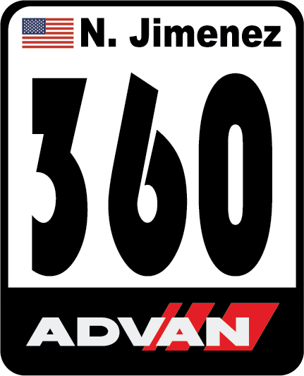 Track Day Number Placards